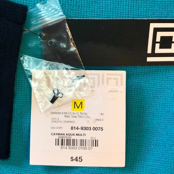 Liz Claiborne Teal and Black Open Cardigan - Picture 5 of 6